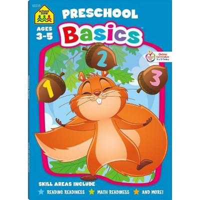 School Zone Preschool Basics 64-Page Workbook - (Paperback)