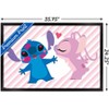Trends International Disney Lilo and Stitch - Angel and Stitch Framed Wall Poster Prints - 3 of 4