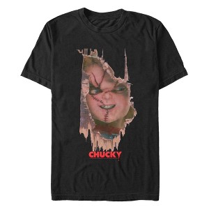 Men's Chucky Broken Door Doll T-Shirt - 1 of 4