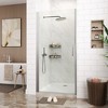 Frameless Pivot Shower Door 72" x 33.6-34.6" , Pivot Swing Shower Glass Door with 1/4"(6Mm) Clear Tempered Glass Shower Door, Easy to Clean - 2 of 4