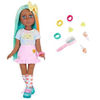 Glitter Girls Duckie Turquoise Hair & Styling Accessories 14" Poseable Fashion Doll