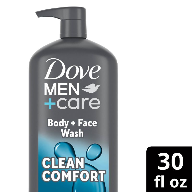 Dove Men+Care Clean Comfort Body Wash Pump - 30 fl oz, 1 of 10