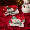Certified International (Set of 4) 8.5" Christmas Whimsy Snowman Dessert Plates - 4 of 4