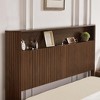 GDFStudio Damien Rustic Wooden Bed with Storage Headboard and Built-In Charging Station - 4 of 4