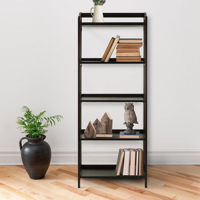 Stratford 60.25&#34; 5 Shelf Folding Bookcase - Flora Home, 4 of 8