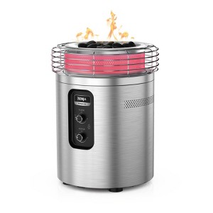 Ninja Fireside360 Outdoor Heater & Fire Pit Stainless Steel : Target