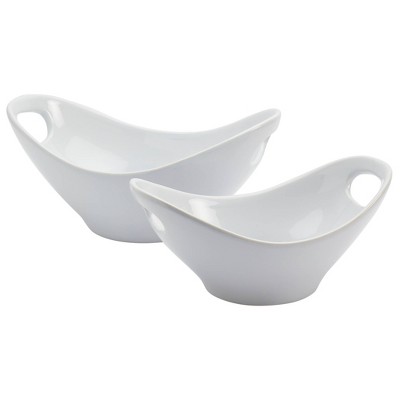 3pc Plastic Nesting Serving Bowls White - Made By Design™