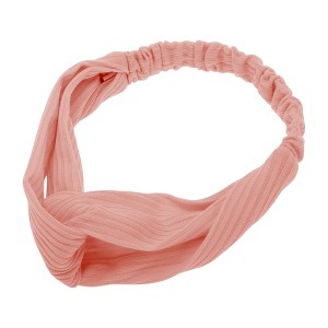 Unique Bargains Women's Stripes Elastic Cross Headwrap 1 Pc - 1 of 4