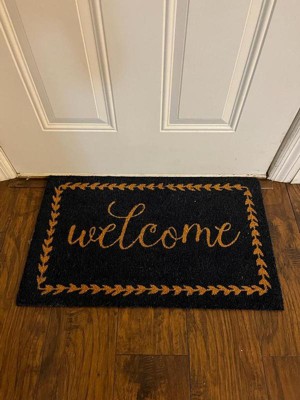 Flash Furniture Harbold 18 X 30 Indoor/outdoor Coir Doormat With Welcome  Message And Non-slip Backing : Target