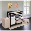 Badger Basket Modern Baby Changing Table with Hamper and 3 Baskets - 3 of 4