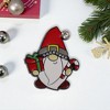 Unique Bargains Christmas Brooches Alloy Dripping Wax White Red 1.18"x1.18" 1 Pc - 2 of 4