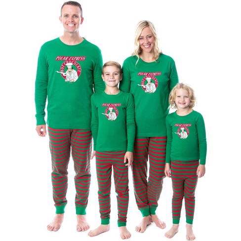 Polar Express Movie Film Hot Chocolate Tight Fit Family Pajama Set ...