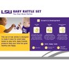 Baby Fanatic Wood Rattle 2 Pack - NCAA LSU Tigers Baby Toy Set - 3 of 4