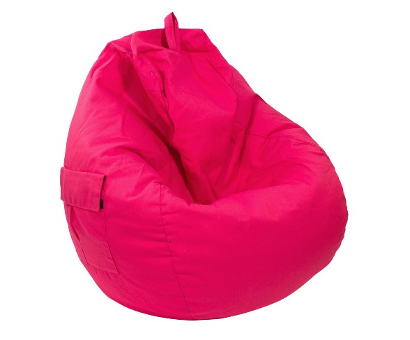 Gold Medal Bean Bag Chair Denim Look - Pink