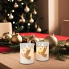 Lumabase 2ct Battery Operated LED Glass Candles with Moving Flame Angels - 3 of 3
