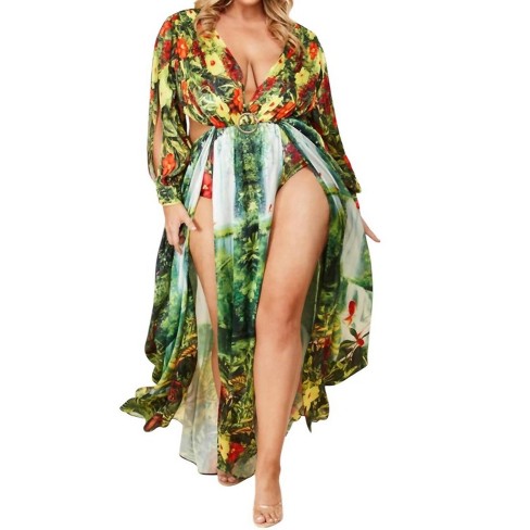 Women's Waterfalls Maxi Resort Dress - L'ATISTE - image 1 of 3