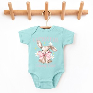 The Juniper Shop Coquette Cottontail Bunny Club Baby Short Sleeve Bodysuit - 1 of 4
