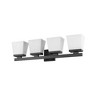 Astor 4-Bulb Glass Vanity Light Fixture - Modern Design for Bathroom, Dimmable, Damp Rated - 3 of 4