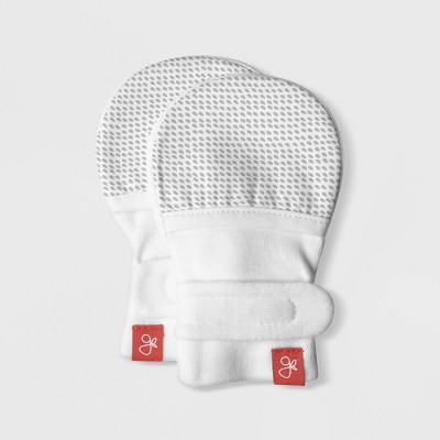 grey baby mittens