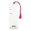 Missing You at Christmas Red 6 x 2 Paper Bookmark with Tassel - 2 of 2