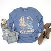 Yosemite National Park Two-Toned Circle - Women's Garment Dyed Long Sleeve Graphic T-Shirt - 2 of 4