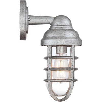 Marlowe Galvanized Steel 13'' Industrial Outdoor Wall Light