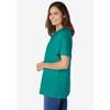 Woman Within Plus Size Eyelet Henley Tee - 4 of 4