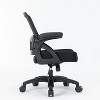 40''Big and Tall Office Chair with Flip-up Arms, Mesh Heavy Duty Computer Chair Desk Chair Wide Seat, Executive Swivel Task Rolling Chair-The Pop Home - 3 of 4