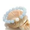 Ross-Simons 12-13mm Cultured Baroque Pearl and Milky Aquamarine Stretch Bracelet With 14kt Yellow Gold Size - 3 of 4