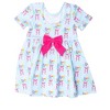 RuffleButts Toddler Girls Knit Short Sleeve Twirl Dress - 2 of 4