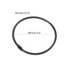 Unique Bargains Carbon Steel Loose Leaf Binder Snap Shower Curtain Rings 20 Pcs - 2 of 4
