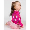 RuffleButts Baby Girls Knit Long Sleeve Ruffle Layering Bodysuit - 4 of 4