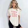 Simply Sage Market Women's Good Daze On My Mind Flowers Short Sleeve Garment Dyed Tee - 2 of 2