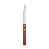 Winco Steak Knives, 4.5" Blade, Wooden Handle, Pointed Tip - Pack of 12 - 2 of 3