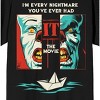 It Classic 1990 Split Pennywise Face Crew Neck Short Sleeve Men's Black T-shirt - 2 of 3