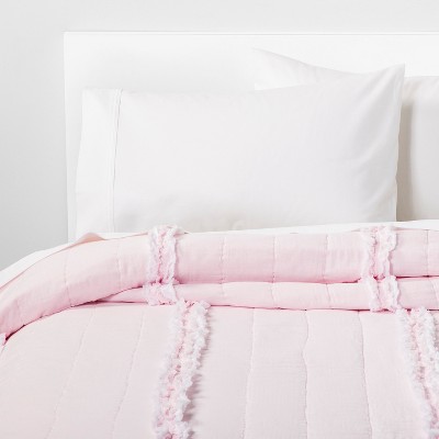 King Raw Edge Quilt Pink Simply, Target Shabby Chic King Bedding