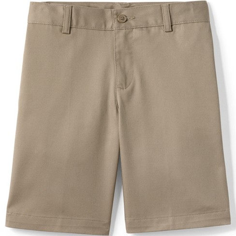 Lands' End School Uniform Kids Plain Front Blend Chino Shorts - 8 ...