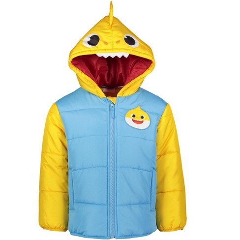 Pinkfong Baby Shark Toddler Boys Winter Coat Puffer Jacket Baby