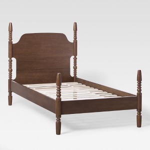Walker Edison Easy Assembly Solid Wood Twin Spindle Post Bed - 1 of 4