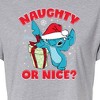 Women's - Lilo and Stitch - Naughty Or Nice Cropped Graphic T-Shirt - 2 of 4