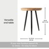MH London Dilan 18" Solid Wood and Metal Tripin Legs with Round Top - 4 of 4
