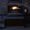 TIRAMISUBEST Twin/Full Size LED Platform Bed with Trundle and 3 Storage Drawers, Wooden Bed Frame with Storage Headboard and LED Light - 3 of 4