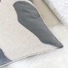Gulches Reindeer Velvet Accent Pillow,20x20 Gray and White with Insert, Holiday Fireplace Decor with Pinecone Trim - 2 of 4