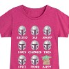 Girls' - The Mandalorian - Mandalorian Moods Fitted Short Sleeve Graphic T-Shirt - 2 of 4