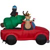 Gemmy Christmas Inflatable Santa in Vintage Truck, 6 ft Tall, Multi - 3 of 4