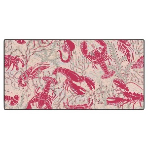 DESIGN D'annick Red Lobster Viva Magenta Desk Mat - 1 of 4