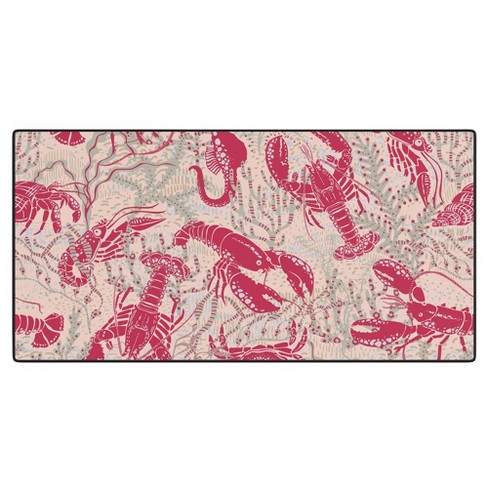 DESIGN D'annick Red Lobster Viva Magenta Desk Mat - image 1 of 4