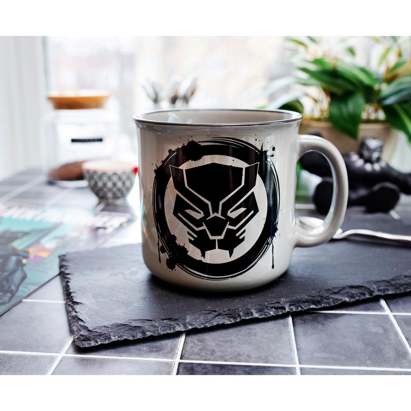 Silver Buffalo Marvel Comics Black Panther Ceramic Mug | Holds 20 Ounces, 3 of 7