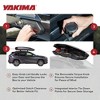Yakima CBX LG 16 Cubic Foot Vehicle Rooftop Premium Cargo Rugged Carrier Gear Box with Dual Sided Opening and SKS Security Locks, Black - 3 of 4