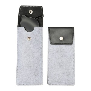Unique Bargains Felt Soft Portable Storage Scratch-Resistant Eyeglasses Bag 2 Pcs - 1 of 4